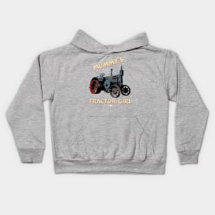 Mummy's tractor girl Kids Hoodie